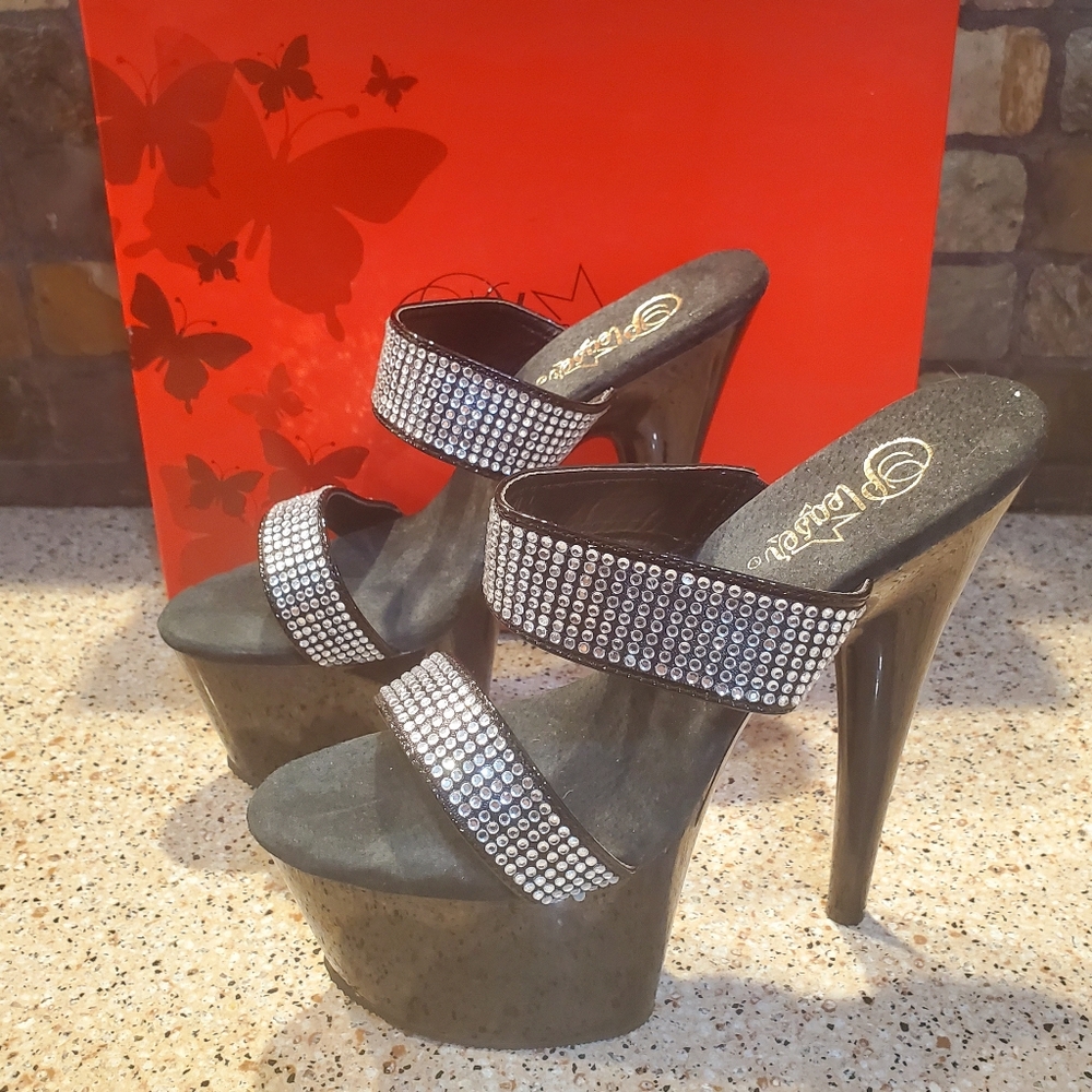 Rhinestone Pleaser Heels